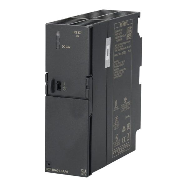SIEMENS SIMATIC S7-300 REGULATED POWER SUPPLY PS307 INPUT: 120/230 V AC, OUTPUT: 24 V DC/2 A