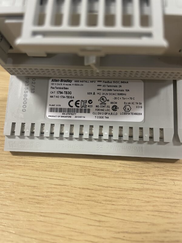Allen Bradley Flex Terminal Base 1794-TB3G A
