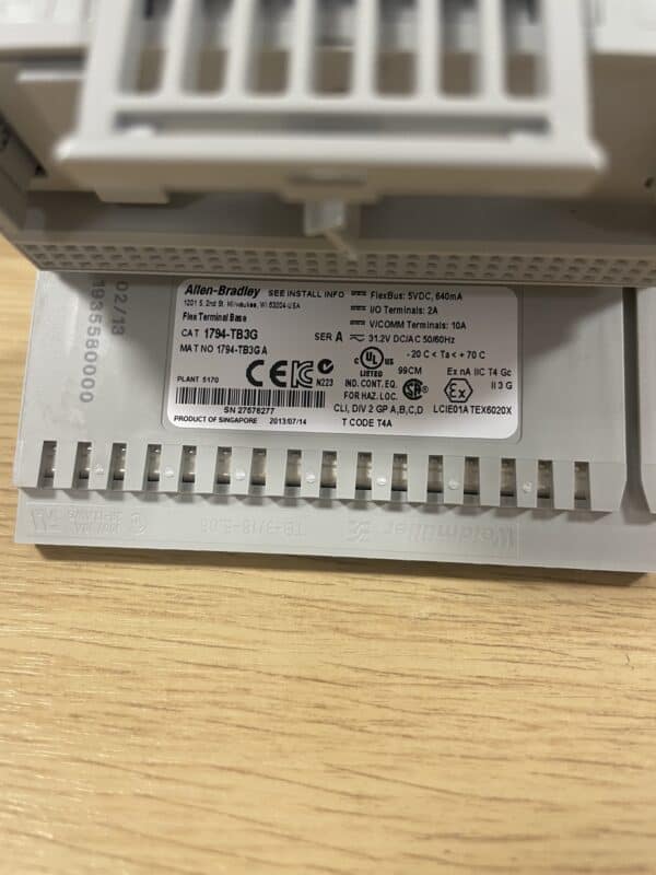 Allen Bradley Flex Terminal Base 1794-TB3G A