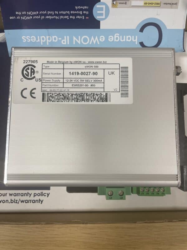 Ewon 500 EW05201 Industrail Remote Connectivity Router