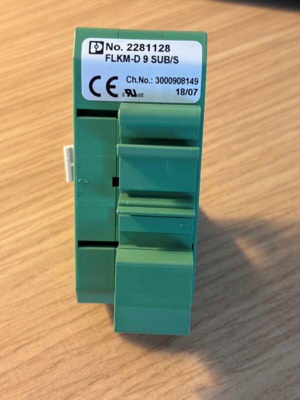 Phoenix Contact 9-Way D-sub to screw terminals DIN rail mount FLKM-D 9 SUB/S 2281128