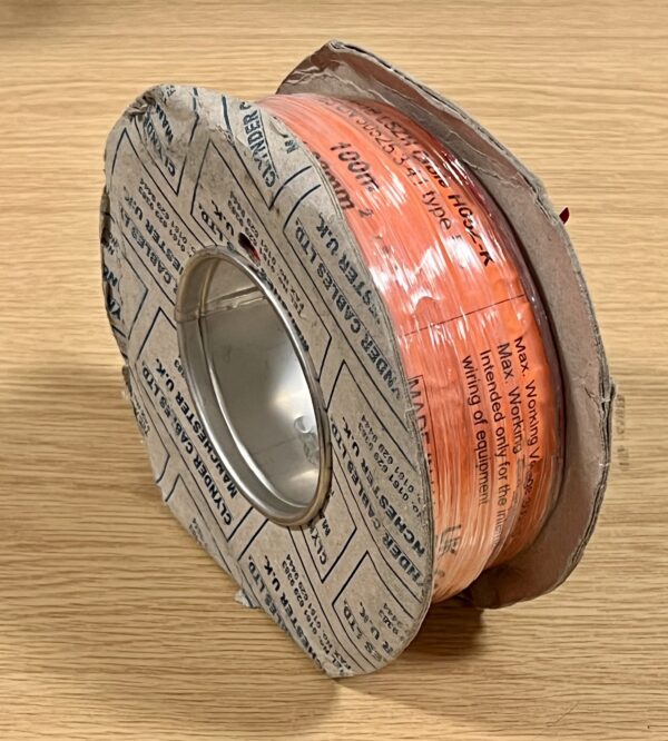 1.0mm2 2491B LSZH Red Wire 100m - Low Smoke, Halogen-Free