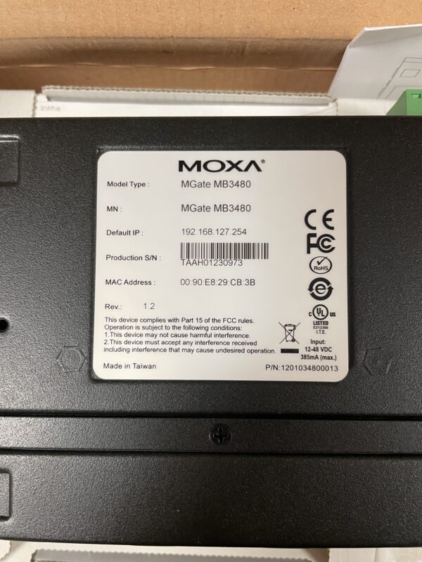 Moxa Gateway MGate MB3480/UK