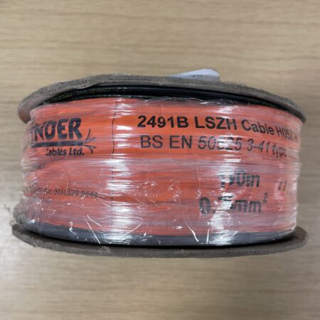 0.75mm2 2491B LSZH Black Wire 100m
