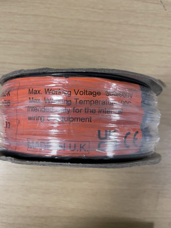 0.75mm2 2491B LSZH Black Wire 100m