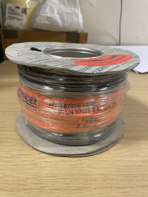 2.5mm2 2491B LSZH Red Wire 100m - Low Smoke, Halogen-Free