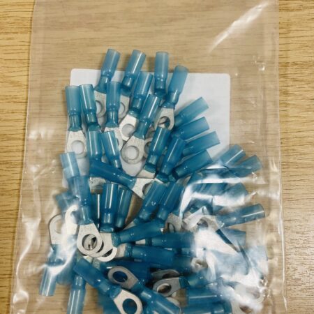 B-106-1602 Seal Ring Terminal M6 16-14 AWG Blue Bag of 100 - TE Connectivity