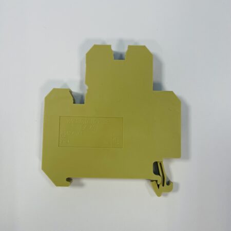 Weidmuller 0590160000 SAK Series Double-Level Terminal Block, Screw Connection, 4mm², Beige/Yellow – Pack of 10