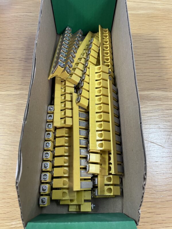 Weidmuller 1053360000 Jumper Bar, 10-Pole, WQV 16/10 Series Connector – Qty 19