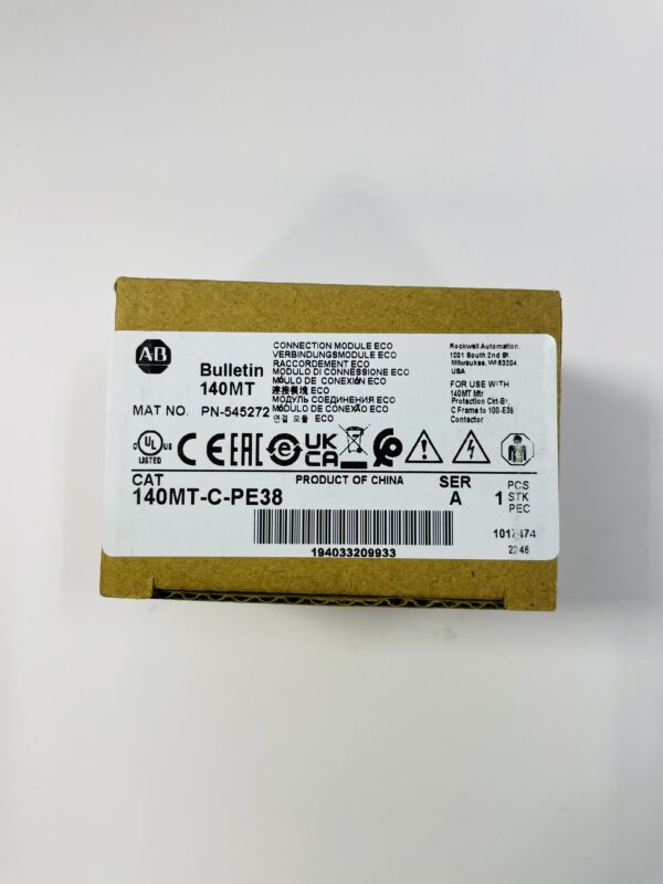 Allen-Bradley 140MT-C-PE38 ECO Connecting Module for 140MT MPCB and 100E Contactors