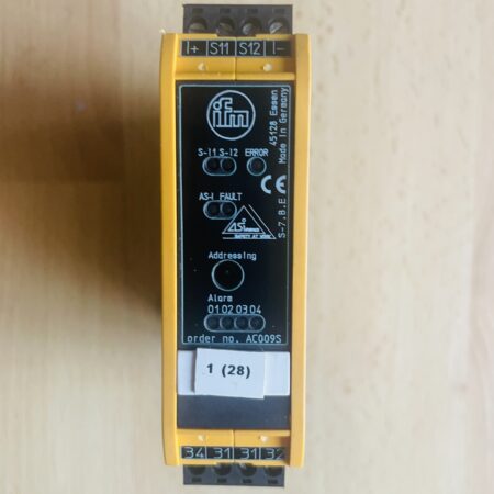 IFM AC009S Safe AS-i Control Cabinet Module – SmartLine, 2 Safety Inputs (Used)