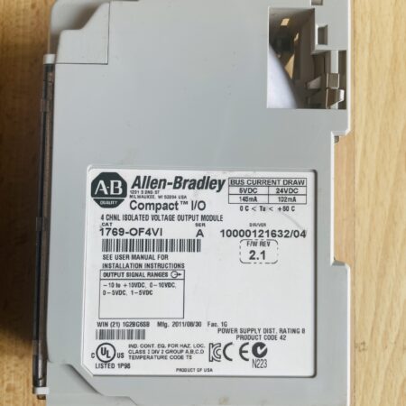 Allen-Bradley 1769-OF4VI Compact I/O Analog Output Module – 4× Isolated Voltage, 0–10 V/±10 V (Used)