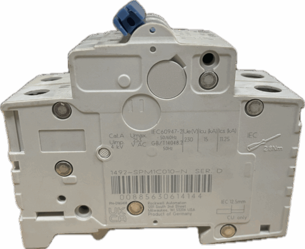 Allen-Bradley 1492-SPM1C010-N Miniature Circuit Breaker – 1 A, Type C, 1P+N (Used)