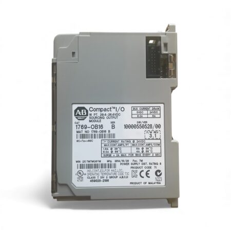 Allen-Bradley 1769-OB16 Compact I/O Digital Output Module – 16× 24 V DC Sourcing (Used)