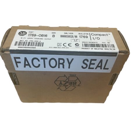 Allen-Bradley 1769-OB16 Compact I/O Digital Output Module – 16× 24 V DC Sourcing (New, Factory Sealed)