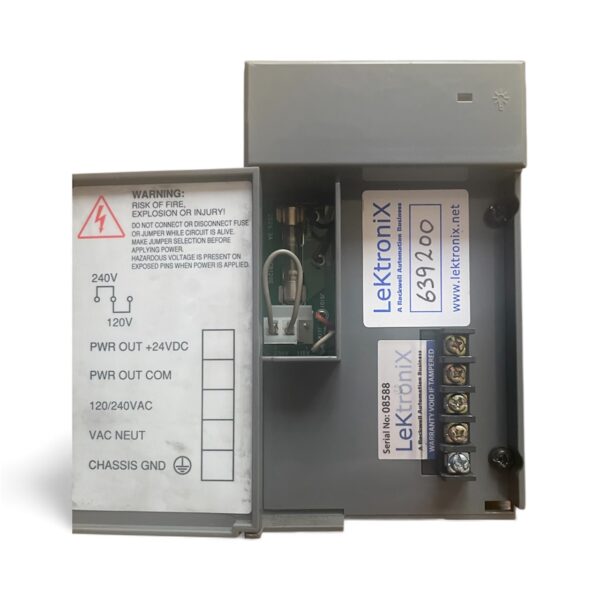 Allen-Bradley 1746-A10 10-Slot Chassis + 1746-P2 Power Supply (SLC 500) – 120/240 VAC, 5 V 5 A / 24 V 0.96 A (Used)