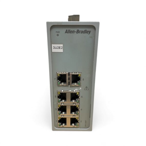 Allen-Bradley 1783-US8T Stratix 2000 Unmanaged Ethernet Switch – 8× 10/100 Mbps RJ45, IP20 (Used)