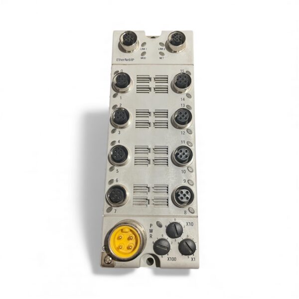 Allen-Bradley 1732E-IB16M12R ArmorBlock EtherNet/IP Input – 16× 24 V DC Sink, M12, DLR (Used)