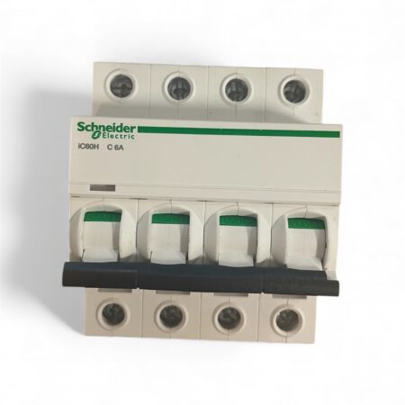 Schneider A9F54406 Acti9 iC60H 6A C Miniature Circuit Breaker -- Used