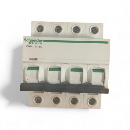 Schneider A9F54416 Acti9 iC60H 4P C Miniature Circuit Breaker --Used