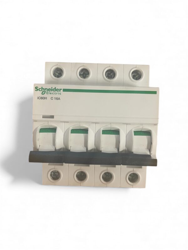 Schneider A9F54416 Acti9 iC60H 4P C Miniature Circuit Breaker --Used