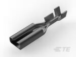 TE 160922-2 CRIMP CONTACT, SPADE RECEPTACLE, 2.8MM, 20-24AWG, BRASS -- Qty 100, New & In Original Packaging