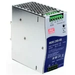 Mean Well WDR-240-48 Switched Mode DIN Rail Power Supply, 180 → 550V ac ac Input, 48V dc dc Output, 5A Output, 240W - New & In Original Packaging