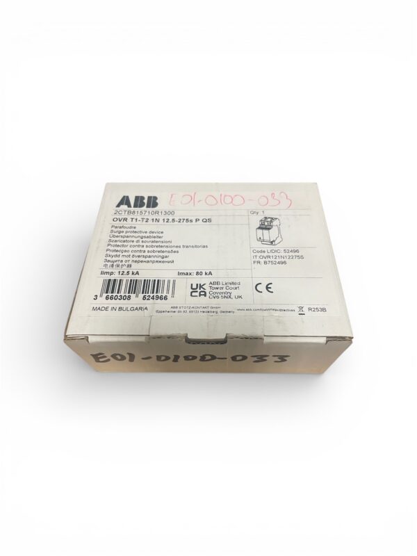 ABB 2CTB815710R1300 OVR T1-T2 1N 12.5-275S P QS Surge Protection - New
